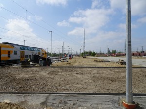 Baustelle zwischen Gleisen (3)