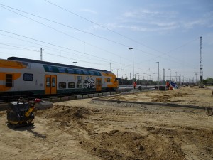 Baustelle zwischen Schienen (2)